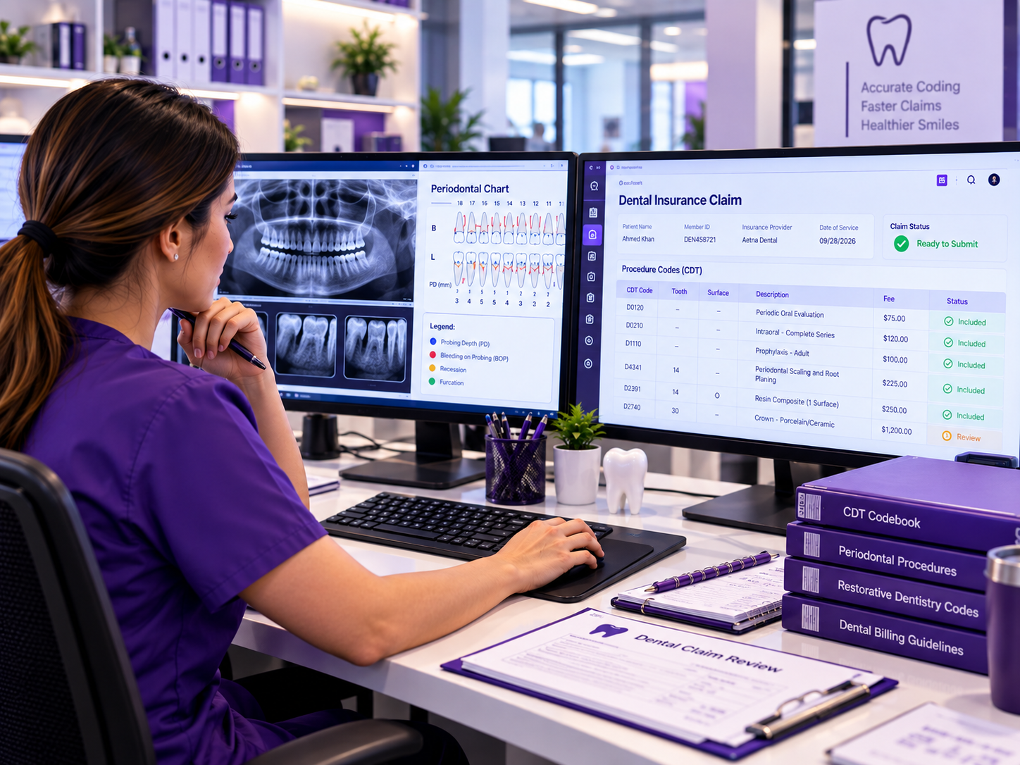 Dental billing and CDT coding expertise at Outsource MedClaim